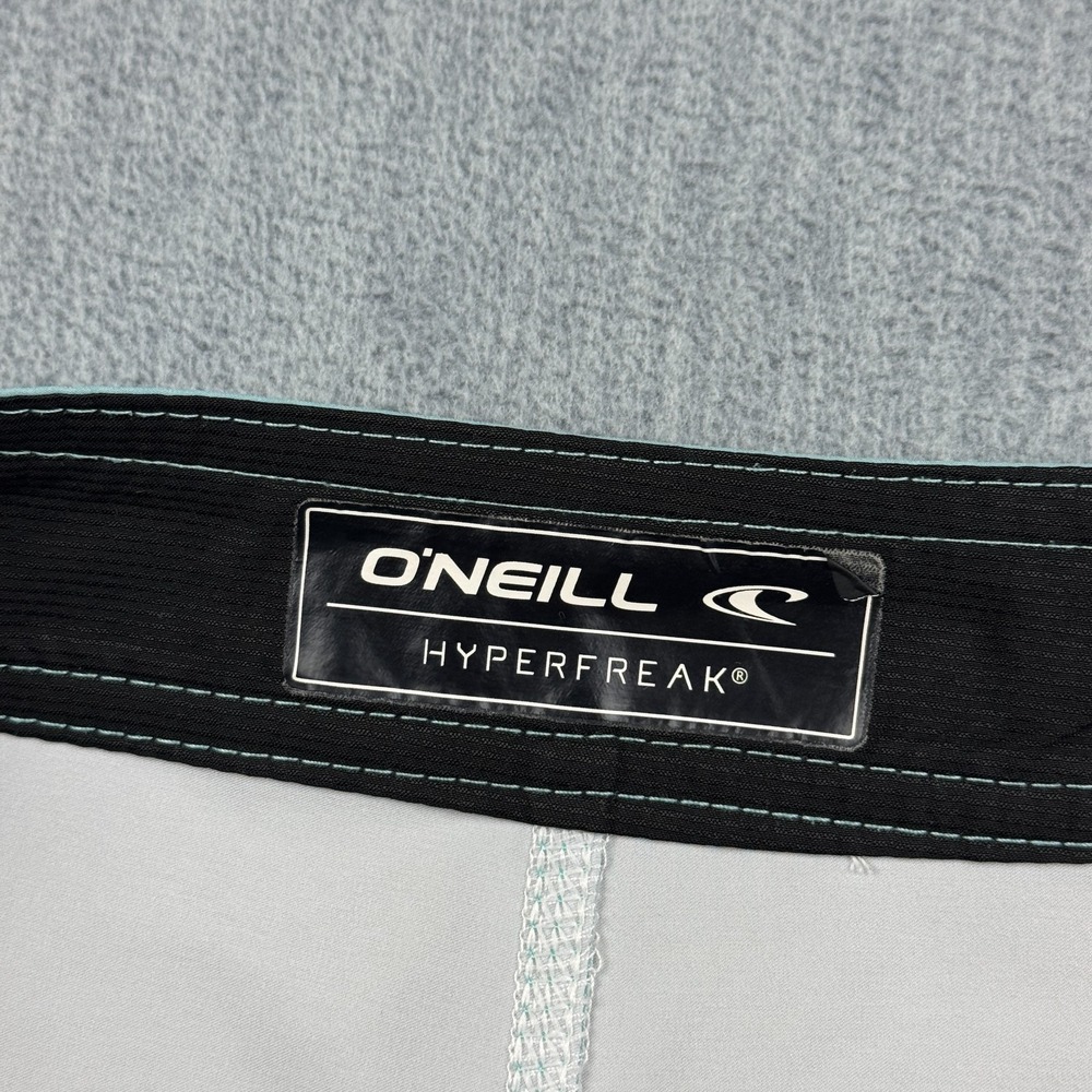 O'Neill Board Shorts Men 36 Blue Stripe Hyperfreak Heist Line Swim Beach Trunks - Picture 6 of 14